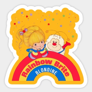 Vintage Blondine Rainbow Brite Sticker